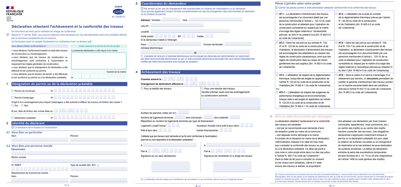 La Déclaration Attestant l'Achèvement et la Conformité des Travaux (DAACT) : Suivez le guide