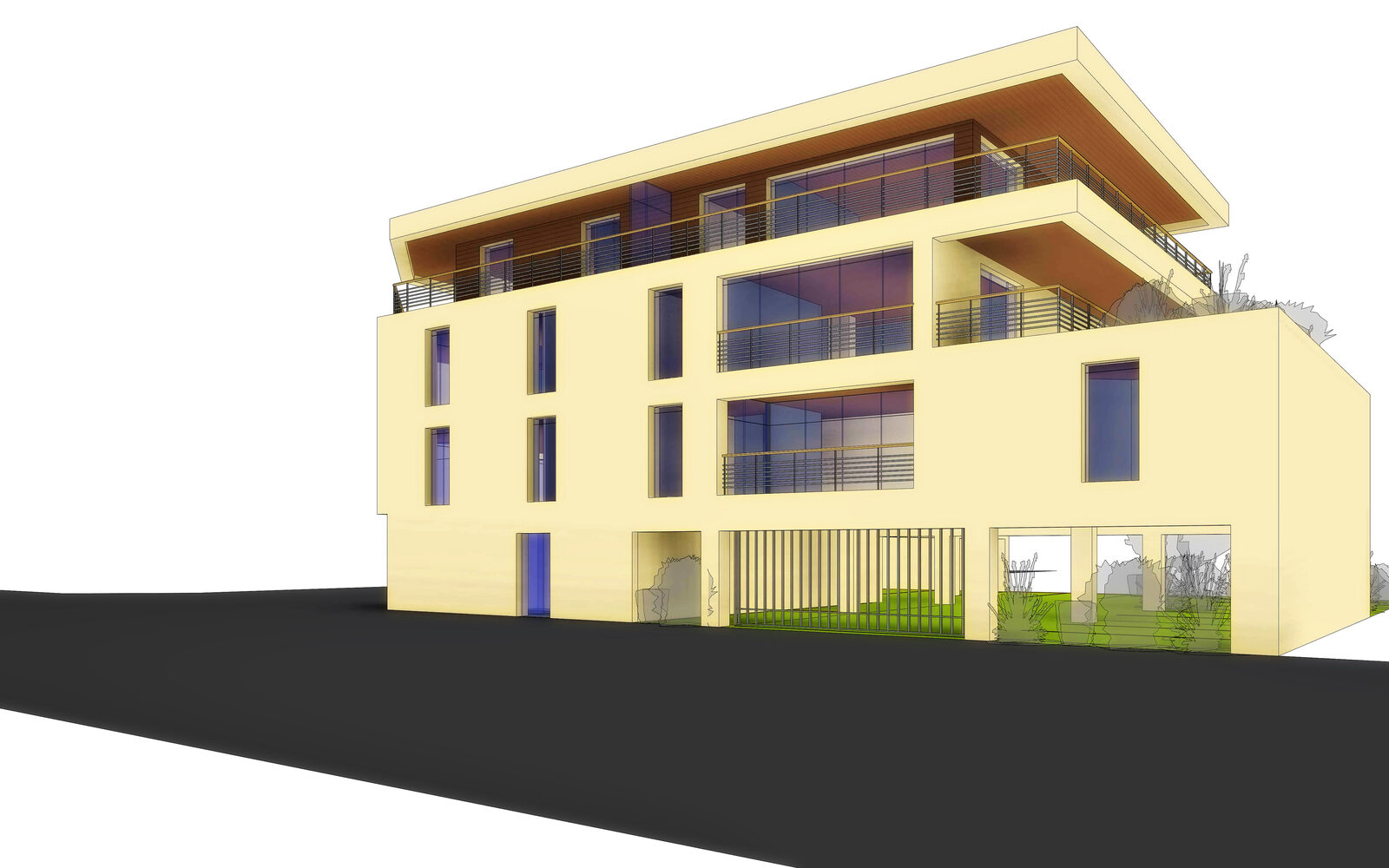 Construction d'un immeuble d'appartements à Stella-Plage