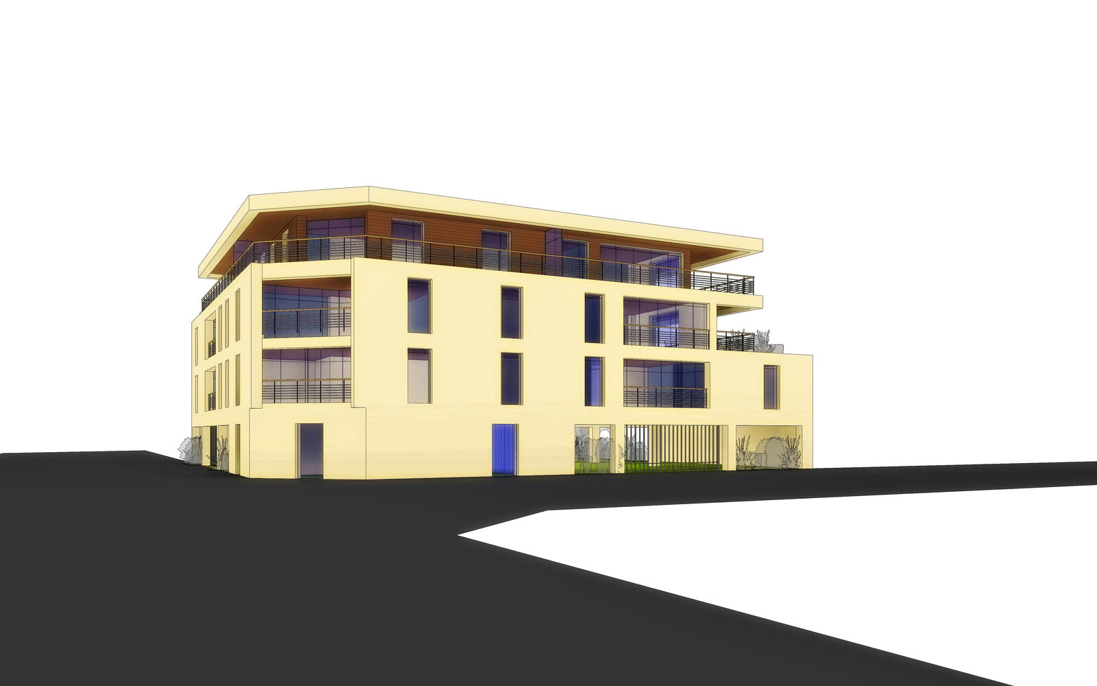 Construction d'un immeuble d'appartements à Stella-Plage