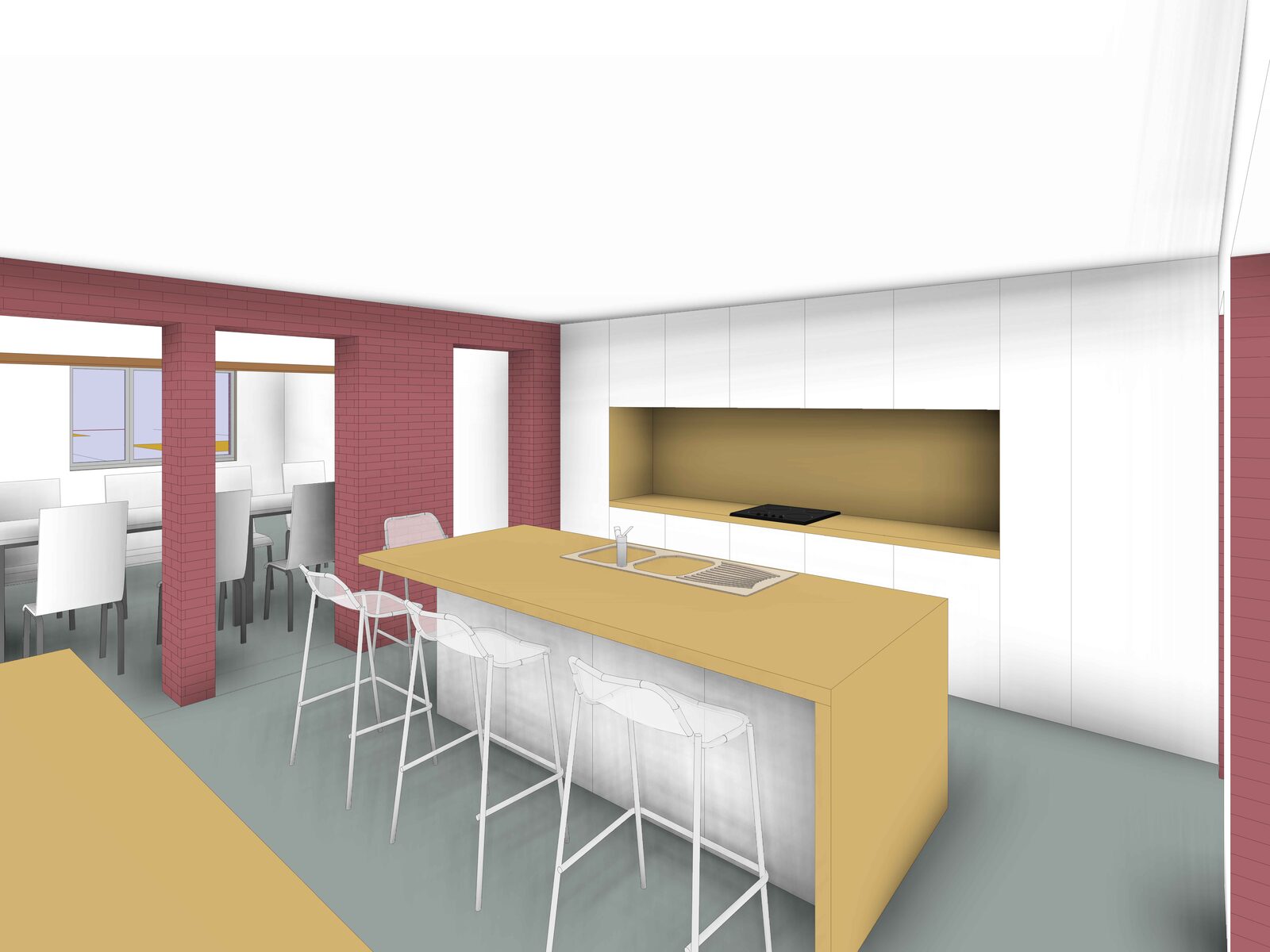 Extension d'une habitation unifamiliale de 23 m² à Marquillies