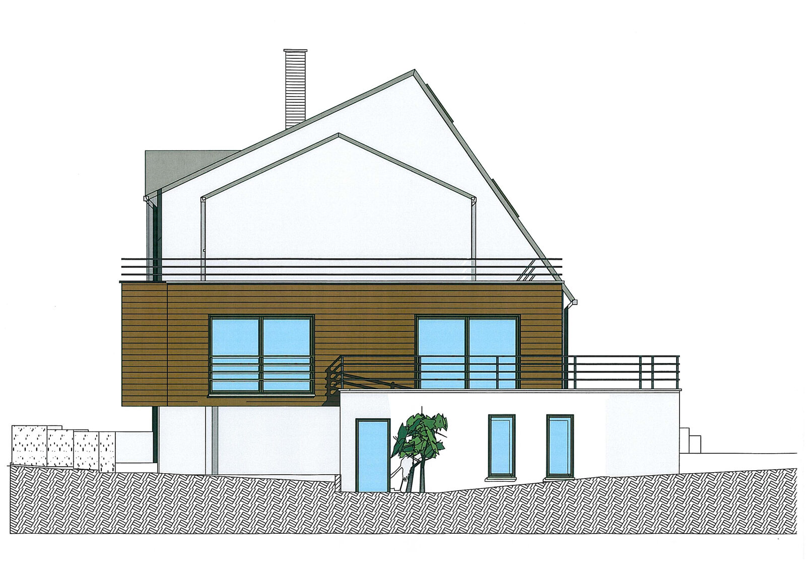 Extension d'une maison individuelle & bureau médical à Lambersart