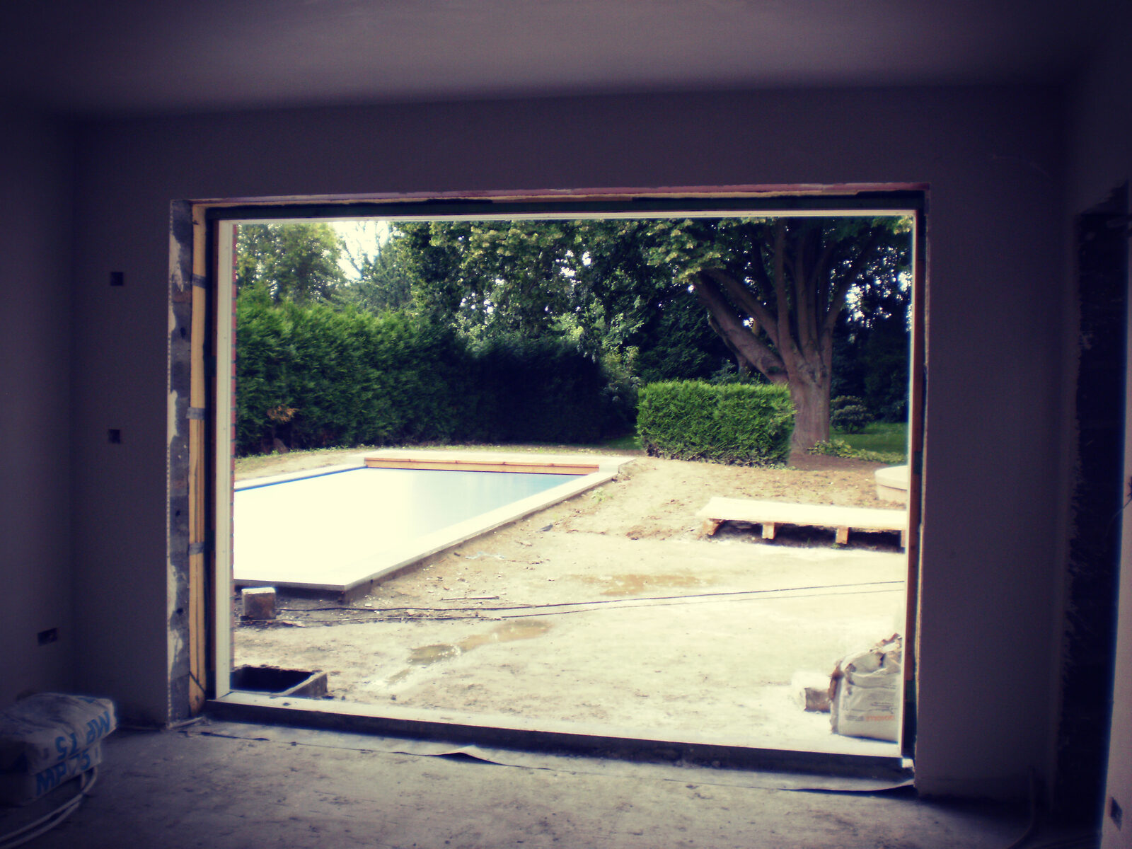 Extension d'une maison unifamiliale avec piscine à Tournai