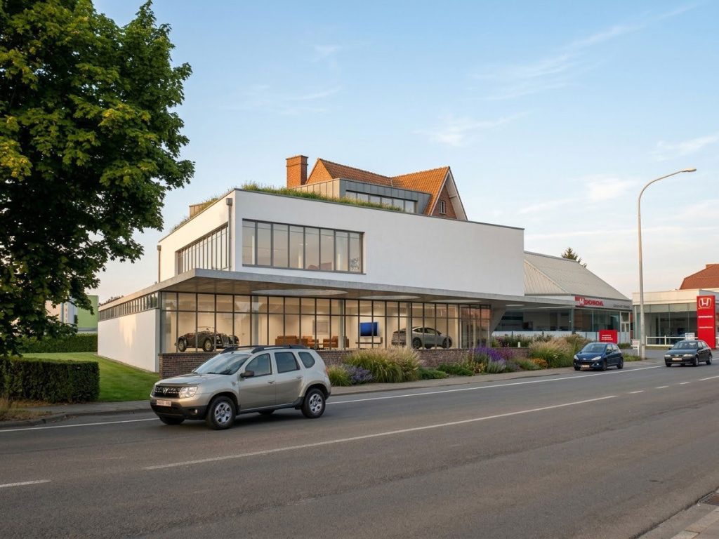 Transformation d'une habitation en surface commerciale de 1 000 m2 à Tournai